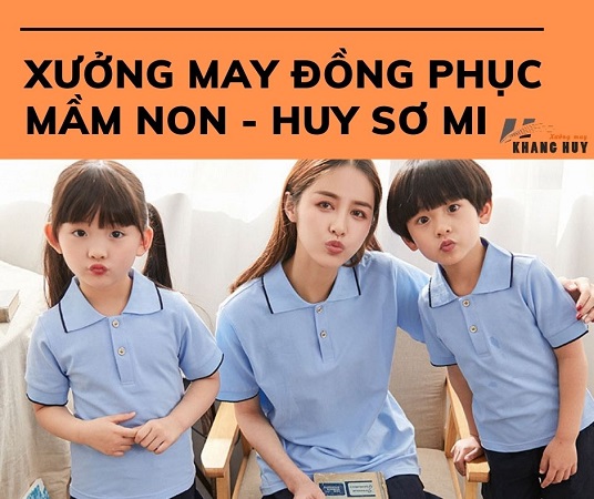 Xưởng may đồng phục trẻ em mầm non đẹp - Huy Sơ Mi