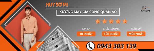 Banner Xưởng may gia công Huy Sơ Mi