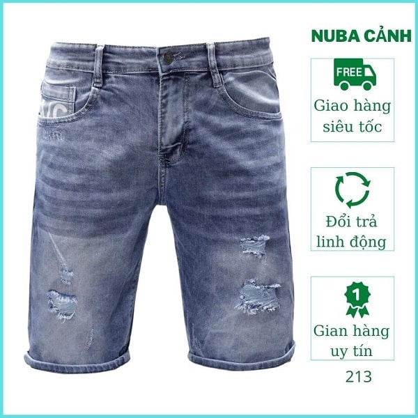 Sỉ quần short jean nam giá rẻ TPHCM - Siêu Thị Jeans